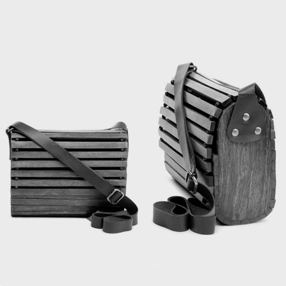 Wood Crossbody Bag